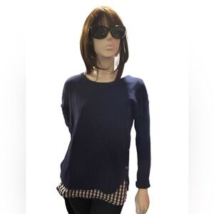 Vineyard Vines 2-Piece Navy  Shirt with Navy/White Gingham Tank, Size S, NWOT